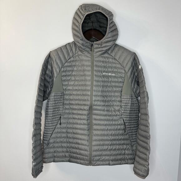 Eddie Bauer EB800 Down Puffer Pertex Quantum Jacket Grey Men's Sz 2XL